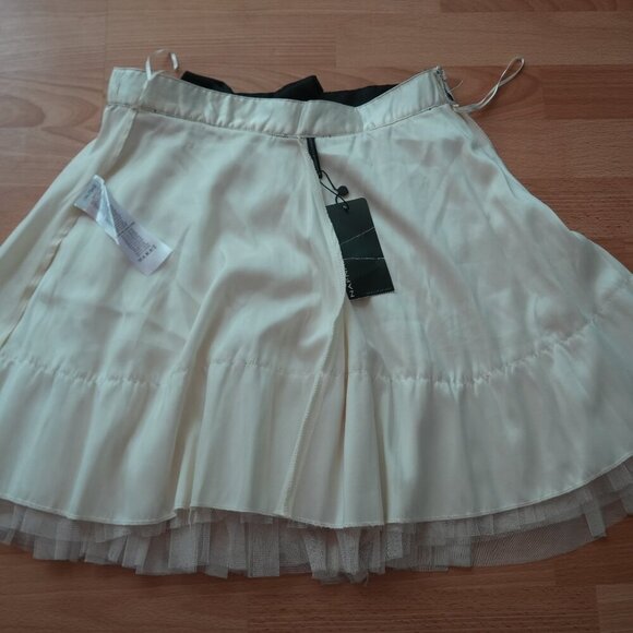 NWT NAF NAF Ecru Mesh Tulle Skirt โ Size EU 36 / S - Picture 6 of 8
